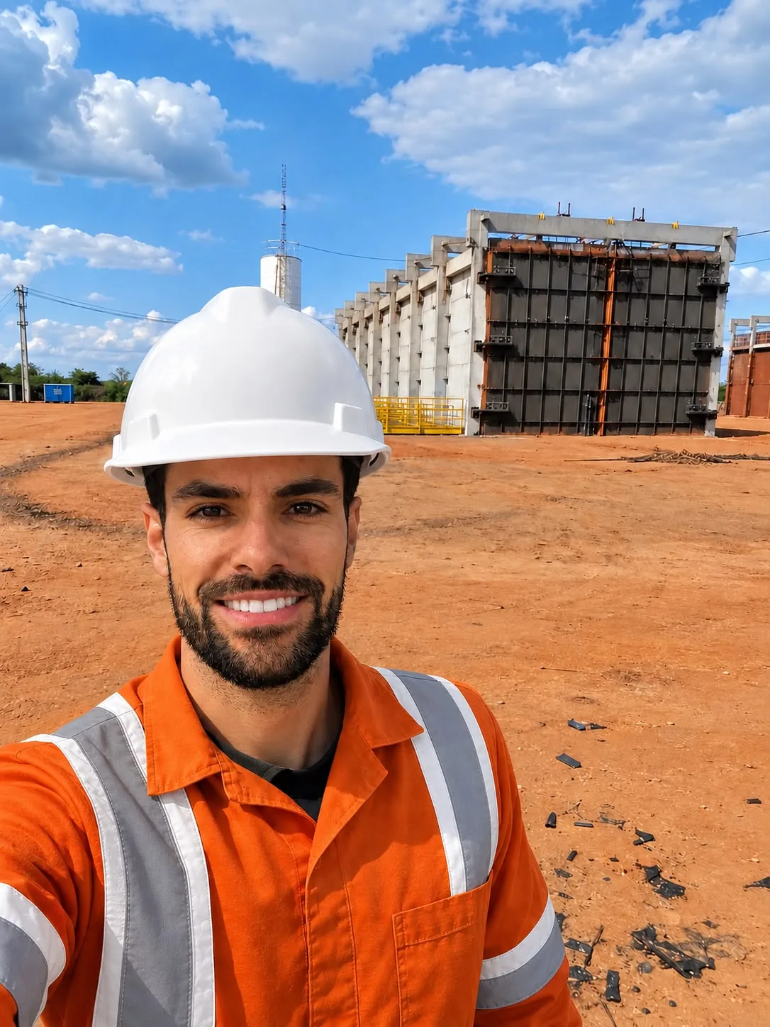 Lucas Faria, engenheiro eletricista responsável pela Tensio, em campo